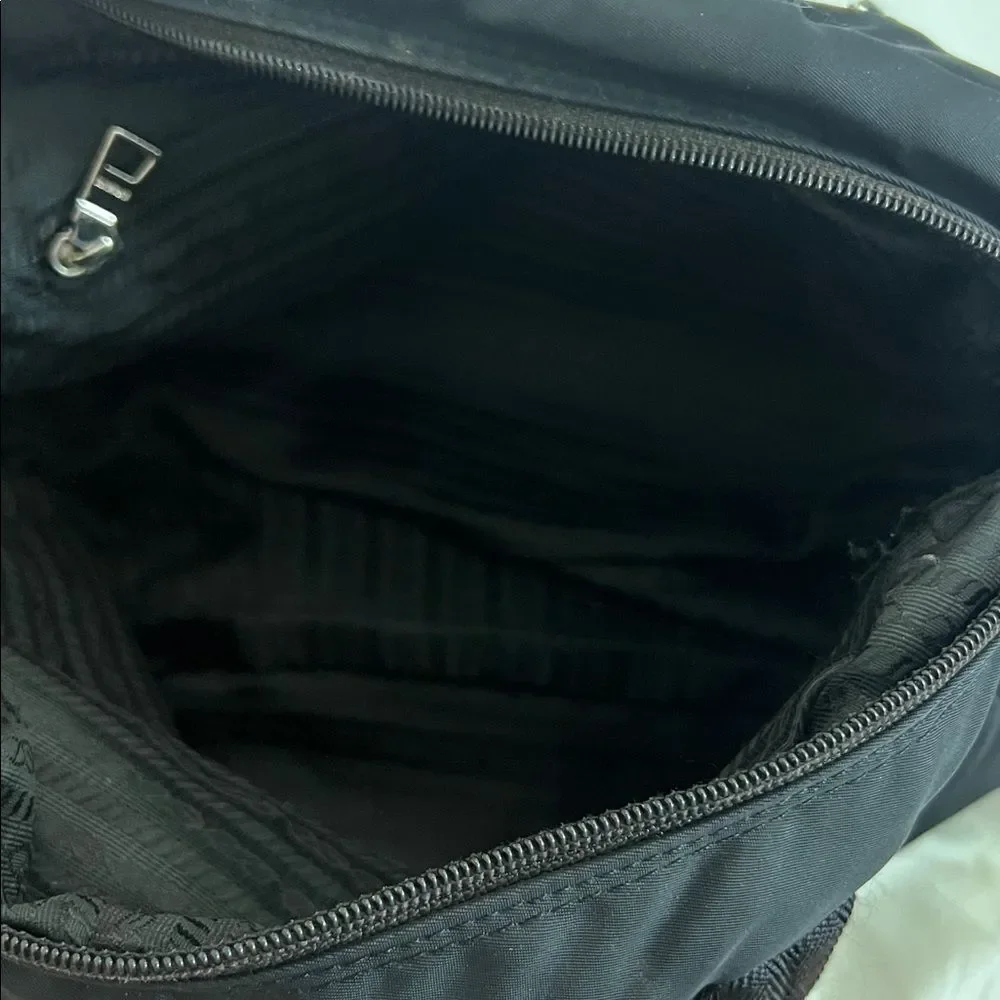Vintage Prada black nylon handbag